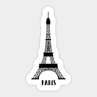 Paris, France Eiffel Tower Sticker